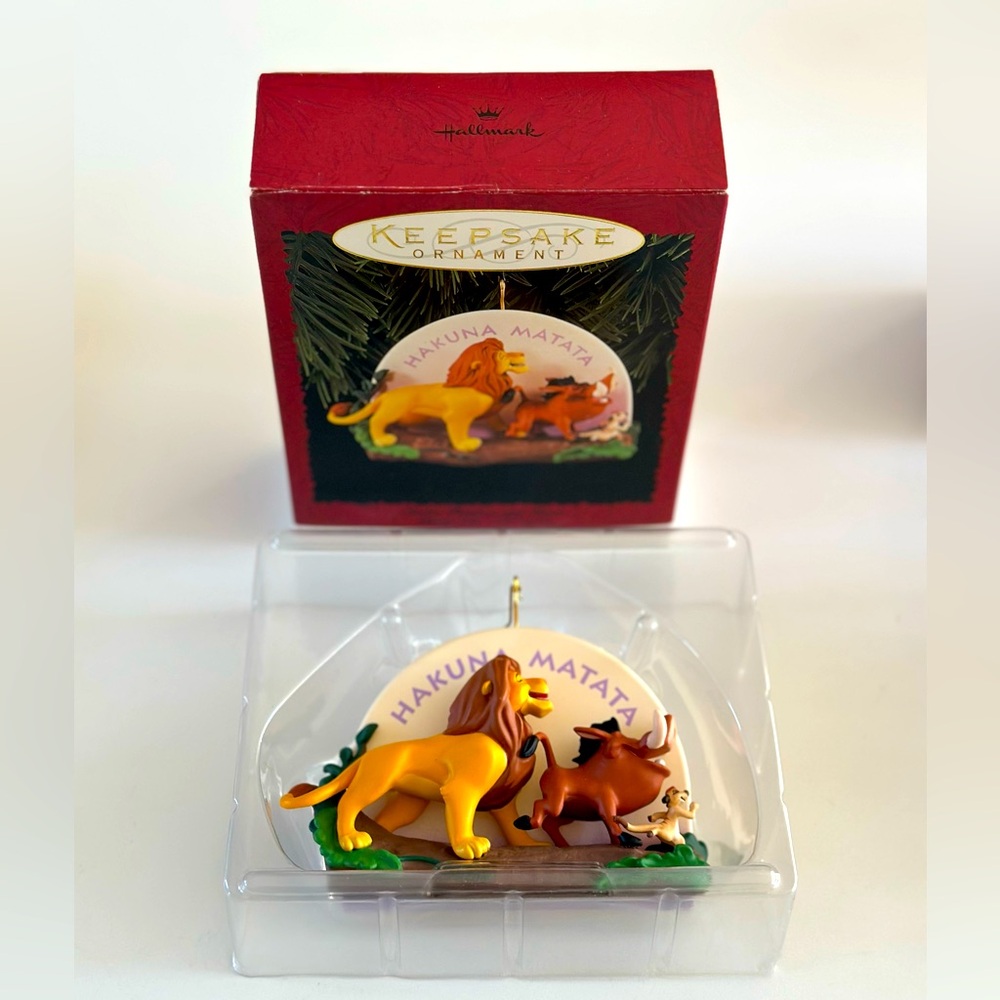 Disney The Lion King, Simba, Pumbaa & Timon together Hakuna Matata ornament